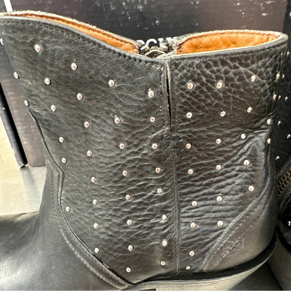 Lucchese Harley Stud Boots in black Stonewash leather. Brand NEW! - Picture 5 of 9